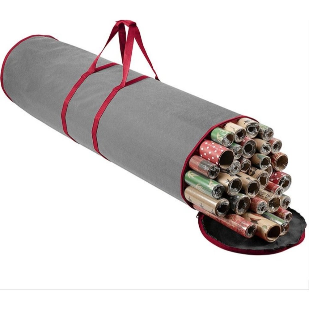 Christmas Wrapping Paper Storage Bag